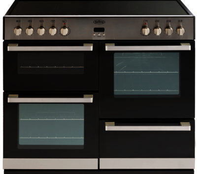 BELLING  DB4 100E Electric Ceramic Range Cooker - Stainless Steel
